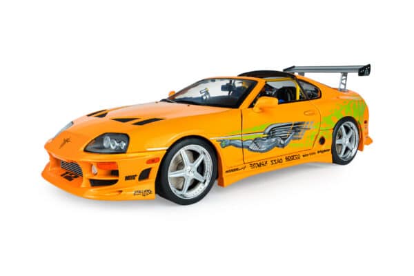 Solido 1:18 Toyota Supra Mk4 (A80) Fast & Furious Brian O'Connor Orange 2001 (S1807609A) Diecast Model
