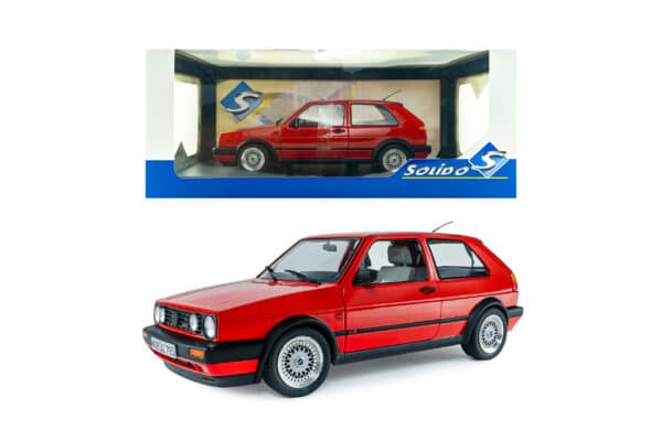 Solido 1:18 Volkswagen Golf 2 GTI G60 Mars Red 1989 (S1812701) Diecast Model 14 Solido 1:18 Volkswagen Golf 2 GTI G60 Mars Red 1989 (S1812701) Diecast Model
