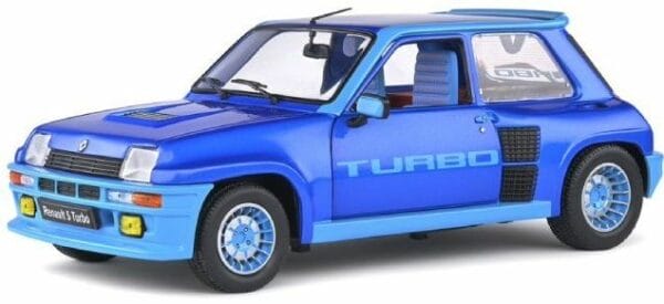 solido 1801308 renualt 5 turbo diecast model blue