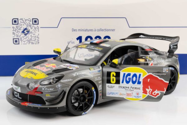 Solido - 1:18 Alpine A110 Rallye GT+ No.6 Sebastian Loeb Winner Rally Mont Blanc 2024 - Diecast Model 12 Solido - 1:18 Alpine A110 Rallye GT+ No.6 Sebastian Loeb Winner Rally Mont Blanc 2024 - Diecast Model