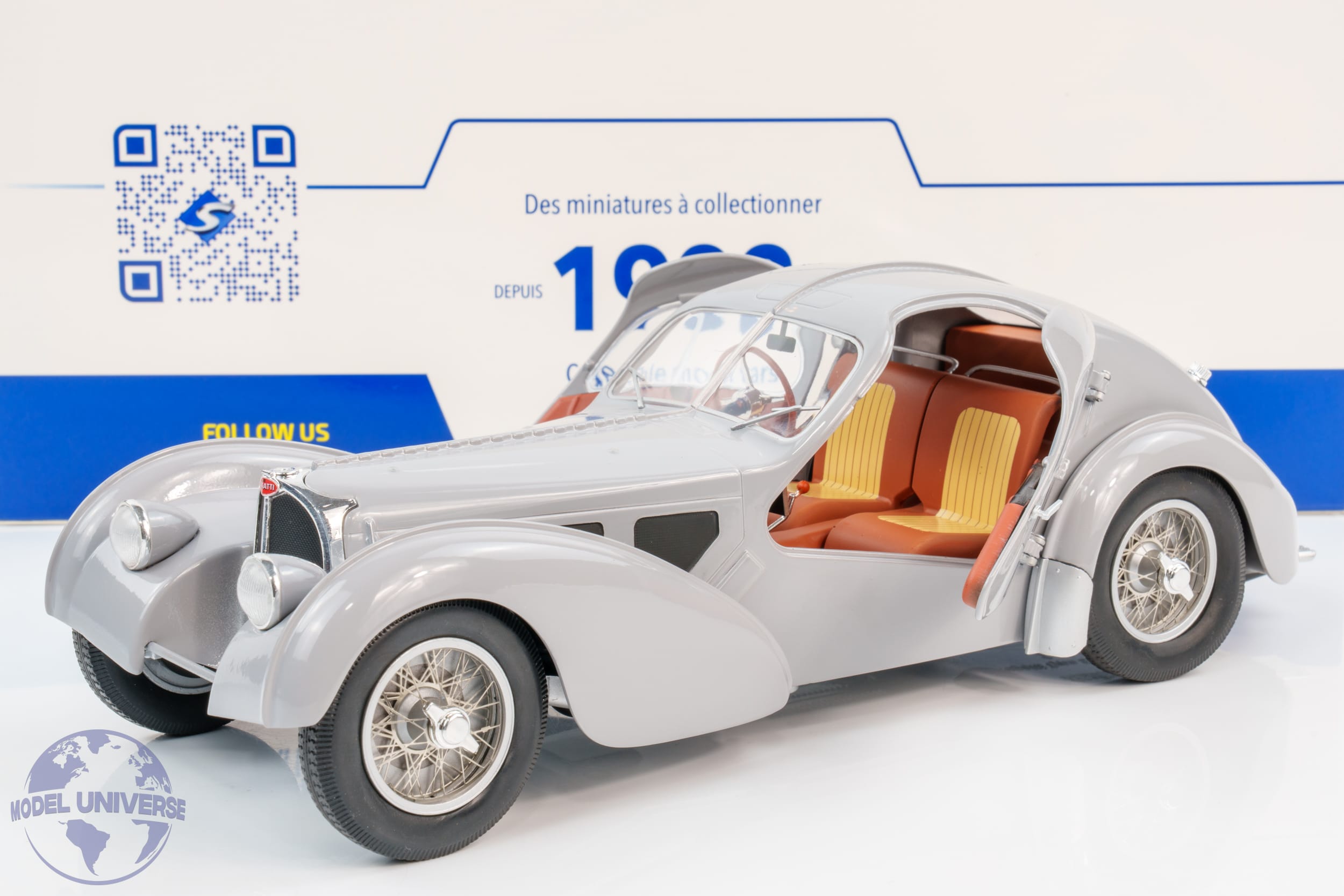 Solido 1:18 Bugatti Type 57 SC Atlantic Grey 1937 S1802106