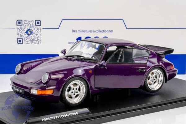 Solido - 1:18 Porsche 911 (964) Turbo Violet Purple 1993 - Diecast Model 10 Solido 1803412 Porsche 911 Turbo Purple 964 7