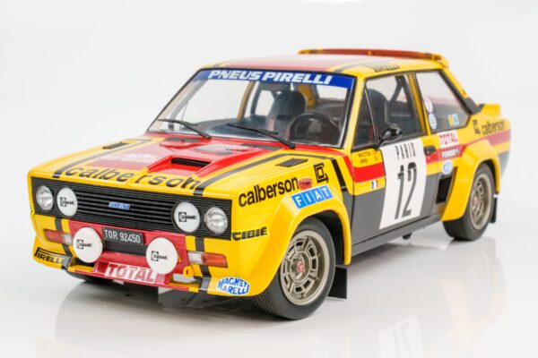 Solido - 1:18 Fiat 131 Abarth No.12 Michele Mouton Monte Carlo Rally 1980 - Diecast Model 15 Solido - 1:18 Fiat 131 Abarth No.12 Michele Mouton Monte Carlo Rally 1980 - Diecast Model