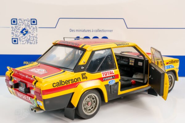 Solido - 1:18 Fiat 131 Abarth No.12 Michele Mouton Monte Carlo Rally 1980 - Diecast Model 12 Solido - 1:18 Fiat 131 Abarth No.12 Michele Mouton Monte Carlo Rally 1980 - Diecast Model