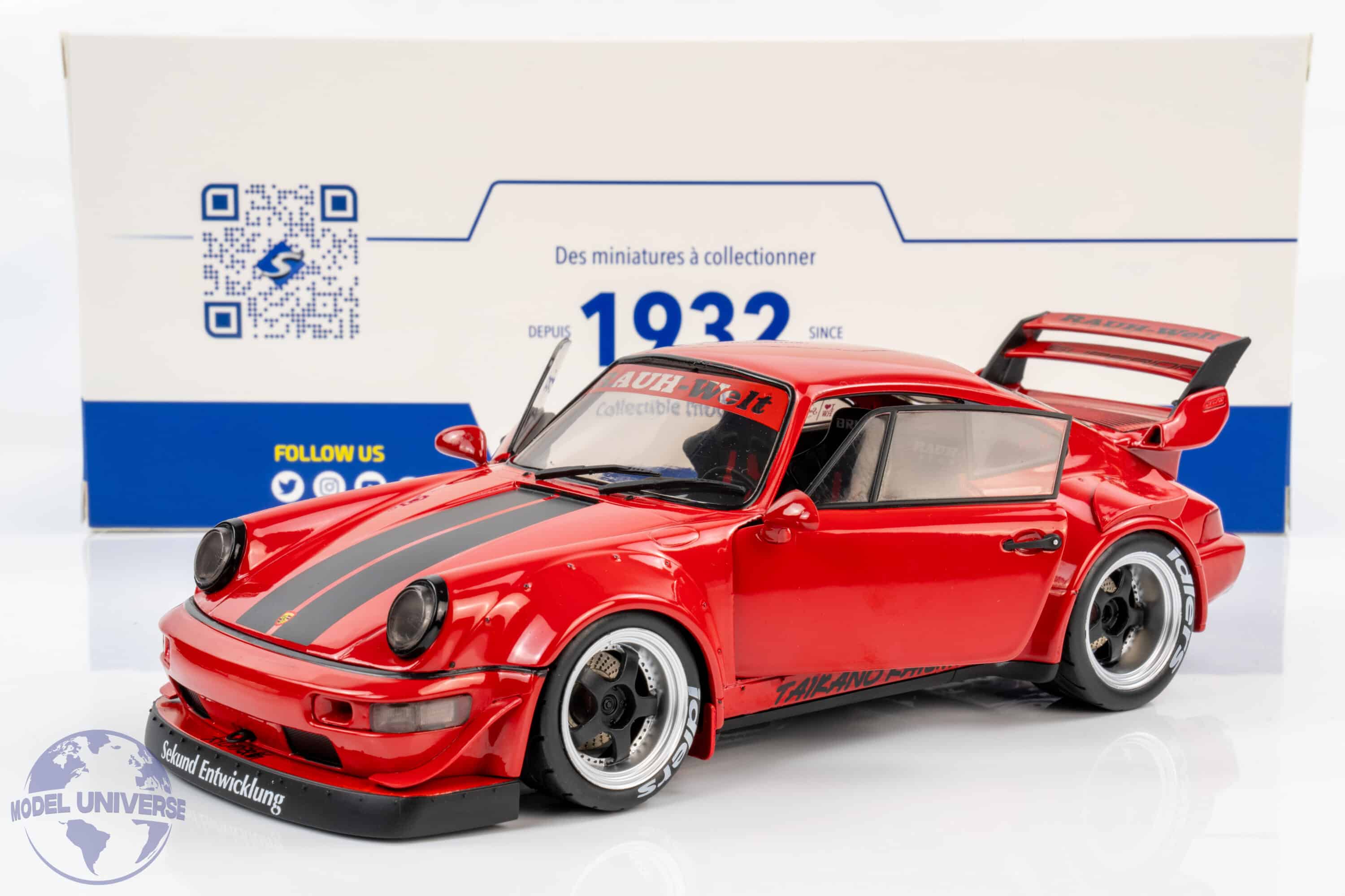 Solido 1:18 Porsche 911 (993) RWB Taikano Kaishin Red (S1807514