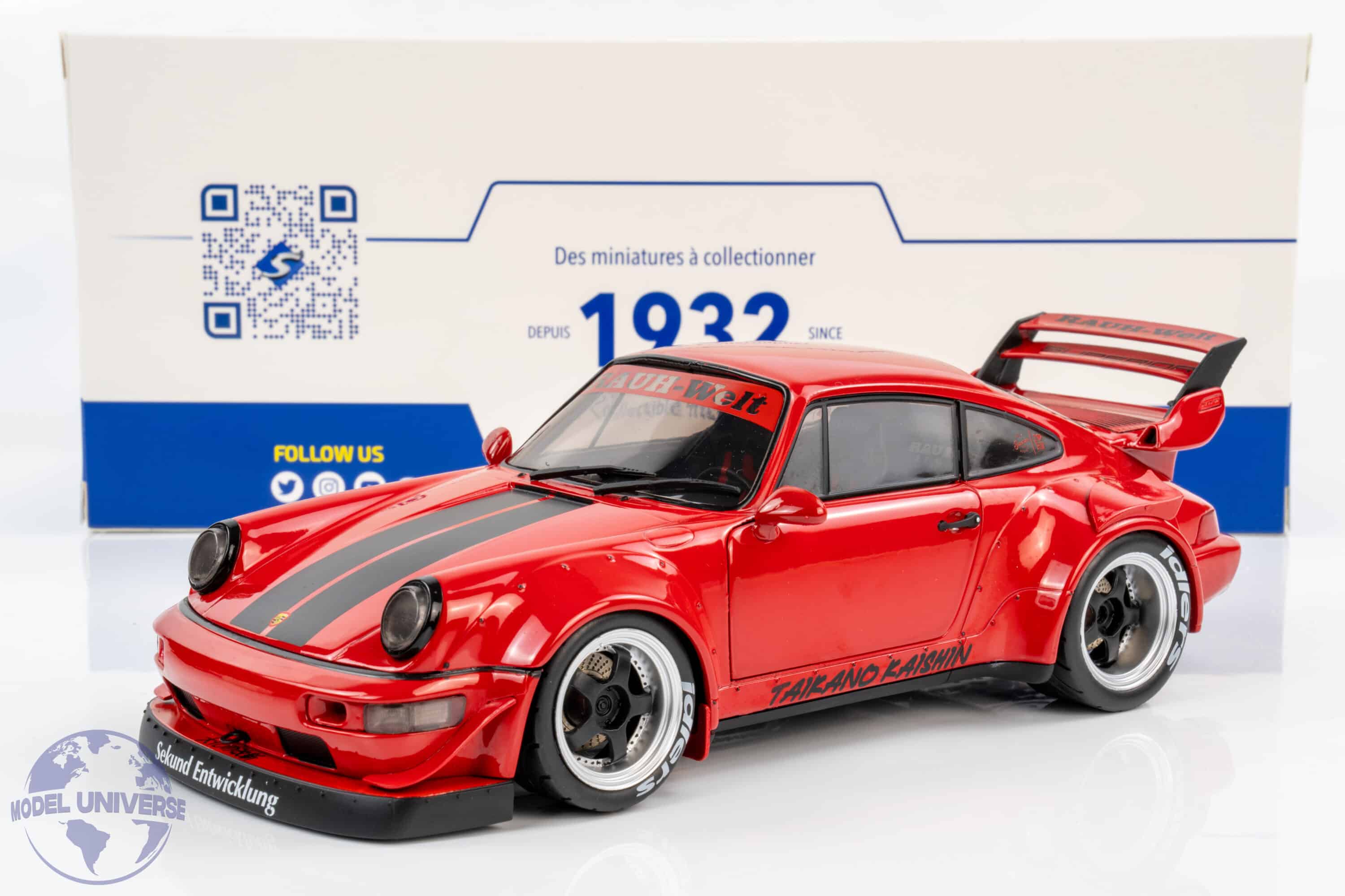Solido 1:18 Porsche 911 (993) RWB Taikano Kaishin Red (S1807514