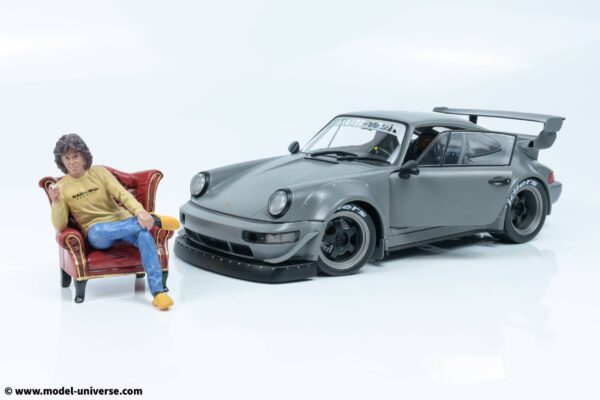 Solido - 1:18 RWB Bodykit Nardo Grey 2024 with Akiri Nakai Figure in Chair - Limited Edition Diecast Model 11 Solido 1807517 RWB Porsche 8