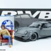 Solido - 1:18 RWB Bodykit Nardo Grey 2024 with Akiri Nakai Figure in Chair - Limited Edition Diecast Model 56 Solido 1807517 RWB Porsche 9