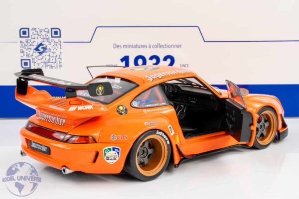 Solido - 1:18 Porsche 911 (993) RWB Jagermeister No.7 Orange 2020 - Diecast Model 14 Solido - 1:18 Porsche 911 (993) RWB Jagermeister No.7 Orange 2020 - Diecast Model