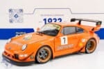 Solido - 1:18 Porsche 911 (993) RWB Jagermeister No.7 Orange 2020 - Diecast Model