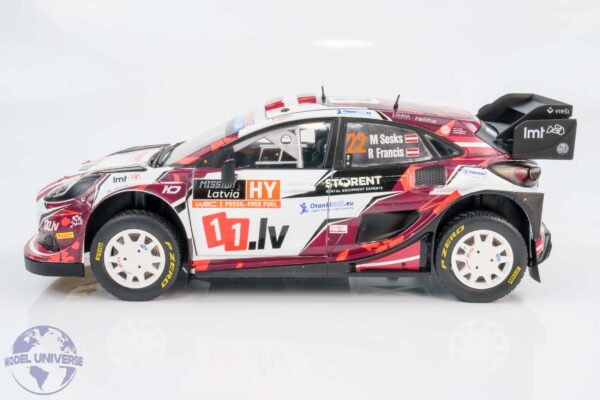 Solido 1:18 Ford Puma Rally1 Hybrid Rally Latvia 2024 No.11 Martins Sesks (S1809507) Diecast Model 19 Solido - 1:18 Ford Puma Rally1 Hybrid Rally Latvia 2024 No.11 Martins Sesks - Diecast Model