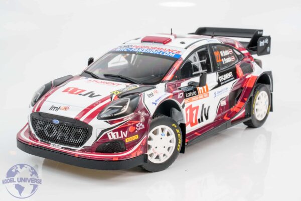 Solido 1:18 Ford Puma Rally1 Hybrid Rally Latvia 2024 No.11 Martins Sesks (S1809507) Diecast Model 17 Solido - 1:18 Ford Puma Rally1 Hybrid Rally Latvia 2024 No.11 Martins Sesks - Diecast Model