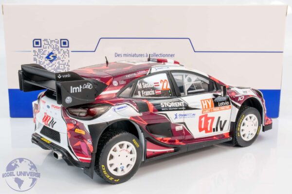 Solido 1:18 Ford Puma Rally1 Hybrid Rally Latvia 2024 No.11 Martins Sesks (S1809507) Diecast Model 12 Solido - 1:18 Ford Puma Rally1 Hybrid Rally Latvia 2024 No.11 Martins Sesks - Diecast Model