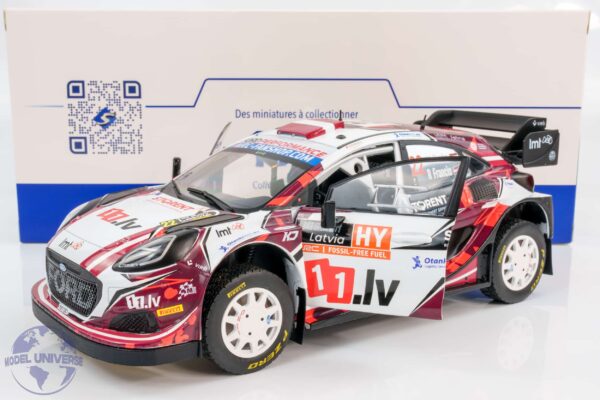 Solido 1:18 Ford Puma Rally1 Hybrid Rally Latvia 2024 No.11 Martins Sesks (S1809507) Diecast Model 11 Solido - 1:18 Ford Puma Rally1 Hybrid Rally Latvia 2024 No.11 Martins Sesks - Diecast Model