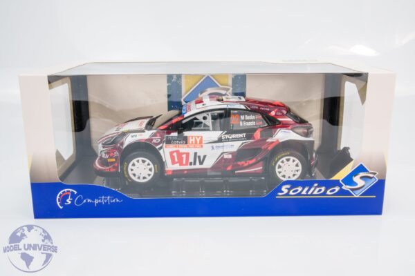 Solido 1:18 Ford Puma Rally1 Hybrid Rally Latvia 2024 No.11 Martins Sesks (S1809507) Diecast Model 16 Solido - 1:18 Ford Puma Rally1 Hybrid Rally Latvia 2024 No.11 Martins Sesks - Diecast Model
