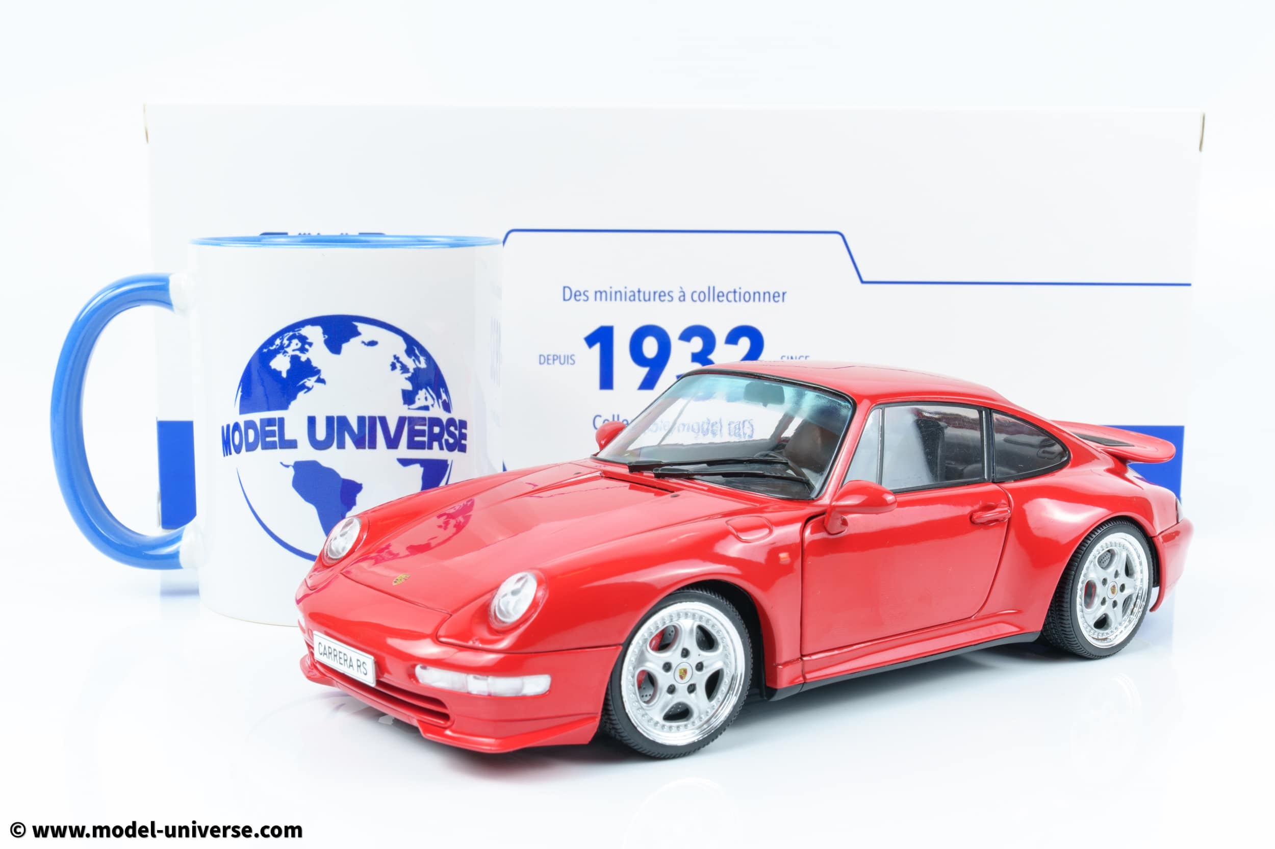 ミニカー UTmodels 911 Carrera RS 1/18 REPSOL Solido - 1:18 Porsche 911 (993) Carrera RS Indischrot Red 1997