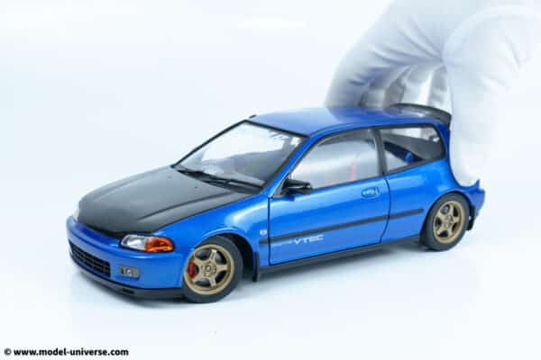 Solido - 1:18 Honda Civic (EG6) Solido Works Cobalty Blue Pearl 1991 - Diecast Model