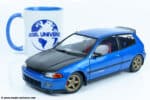 Solido - 1:18 Honda Civic (EG6) Solido Works Cobalty Blue Pearl 1991 - Diecast Model