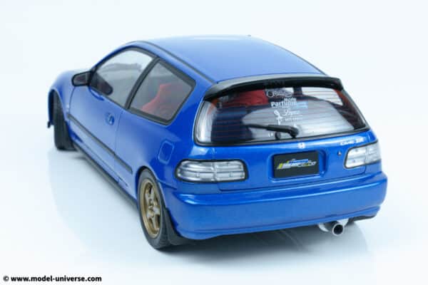 Solido - 1:18 Honda Civic (EG6) Solido Works Cobalty Blue Pearl 1991 - Diecast Model