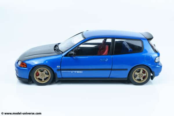 Solido - 1:18 Honda Civic (EG6) Solido Works Cobalty Blue Pearl 1991 - Diecast Model