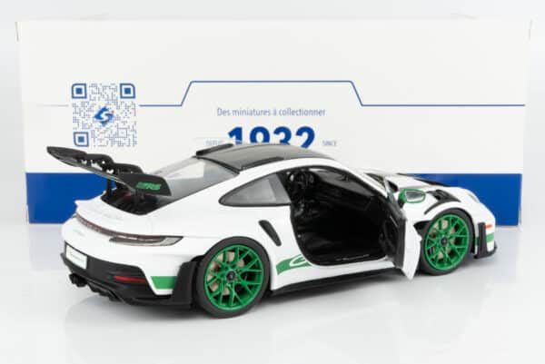Solido 1:18 Porsche 911 (992) GT3 RS Weissach Package 2024 White with Green Stripes (S1812107) Diecast Model 13 Solido 1:18 Porsche 911 (992) GT3 RS Weissach Package 2024 White with Green Stripes (S1812107) Diecast Model