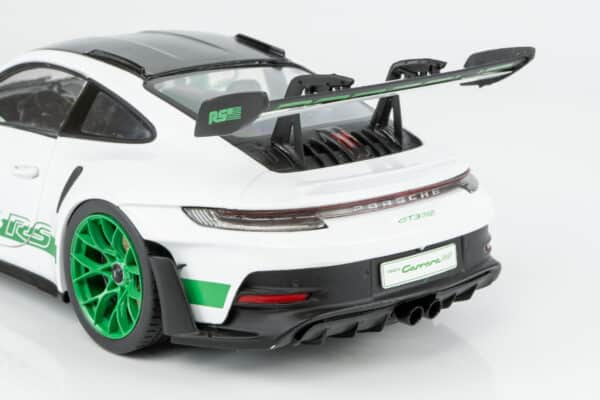 Solido 1:18 Porsche 911 (992) GT3 RS Weissach Package 2024 White with Green Stripes (S1812107) Diecast Model 17 Solido 1:18 Porsche 911 (992) GT3 RS Weissach Package 2024 White with Green Stripes (S1812107) Diecast Model