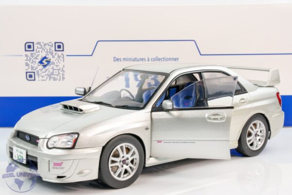 Solido - 1:18 Subaru Impreza WRX STI Silver Metallic 2004 - Diecast Model 11 Solido - 1:18 Subaru Impreza WRX STI Silver Metallic 2004 - Diecast Model