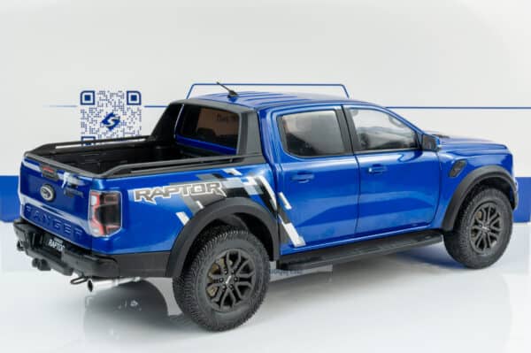 Solido - 1:18 Ford Ranger Raptor Lightning Blue 2023 - Diecast Model 11 Solido - 1:18 Ford Ranger Raptor Lightning Blue 2023 - Diecast Model