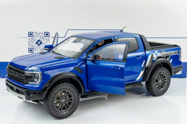 Solido - 1:18 Ford Ranger Raptor Lightning Blue 2023 - Diecast Model 10 Solido - 1:18 Ford Ranger Raptor Lightning Blue 2023 - Diecast Model