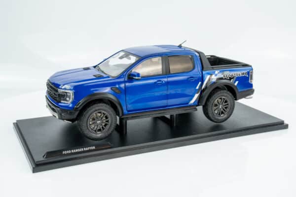 Solido - 1:18 Ford Ranger Raptor Lightning Blue 2023 - Diecast Model 14 Solido - 1:18 Ford Ranger Raptor Lightning Blue 2023 - Diecast Model