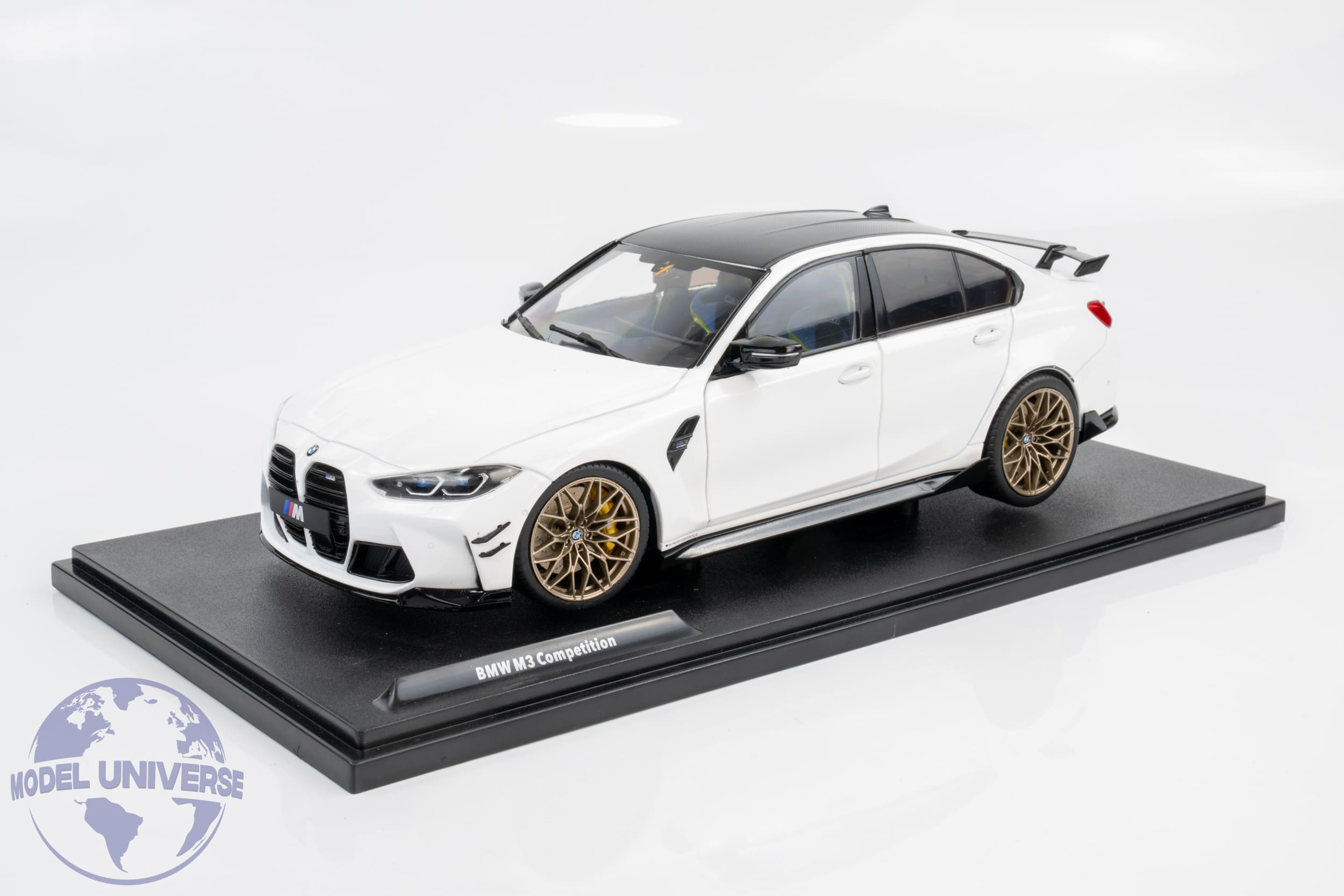 1/18  M3 G80 ホワイト パフォーマンス パーツ 2024ソリド Solido - 1:18 BMW M3 (G80) with Performance Parts Alpine White