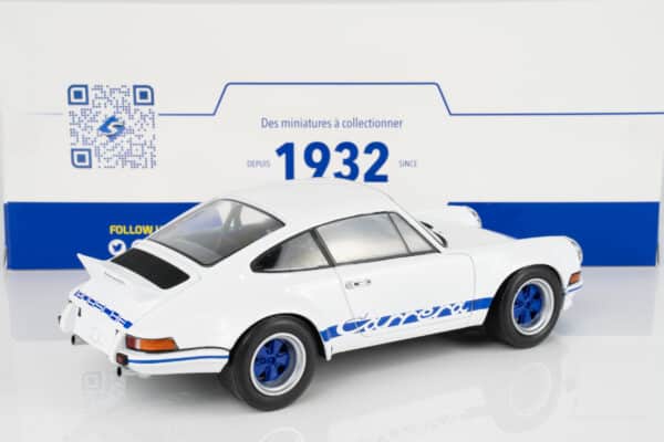 Solido - 1:18 Porsche 911 Carrera RSR White with Blue Stripes 1973 - Diecast Model 13 Solido - 1:18 Porsche 911 Carrera RSR White with Blue Stripes 1973 - Diecast Model