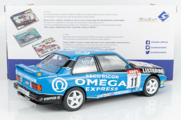 Solido - 1:18 BMW M3 (E30) No.11 Will Hoy BTCC Champion 1991 (S1801522) Diecast Model 12 Solido - 1:18 BMW M3 (E30) No.11 Will Hoy BTCC Champion 1991 (S1801522) Diecast Model