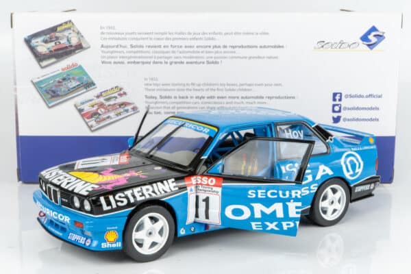 Solido - 1:18 BMW M3 (E30) No.11 Will Hoy BTCC Champion 1991 (S1801522) Diecast Model 11 Solido - 1:18 BMW M3 (E30) No.11 Will Hoy BTCC Champion 1991 (S1801522) Diecast Model