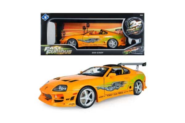 Solido - 1:18 Toyota Supra Mk4 (A80) Fast & Furious Brian O'Connor Orange 2001 - Diecast Model