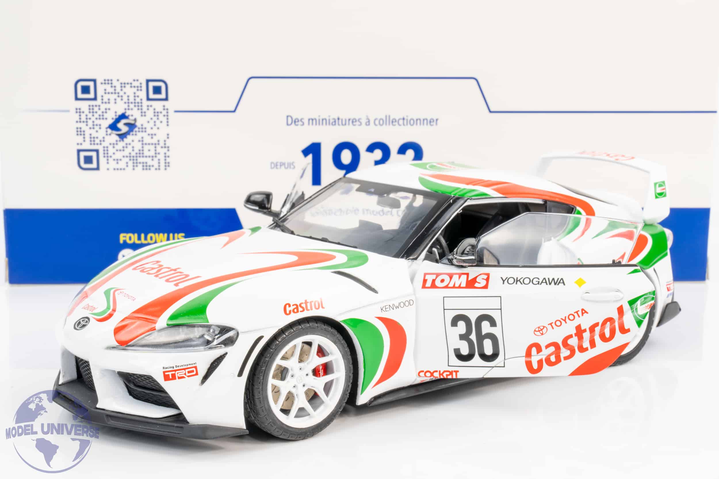 Solido 1:18 Toyota GR Supra Castrol TOM'S Racing Tribute Livery