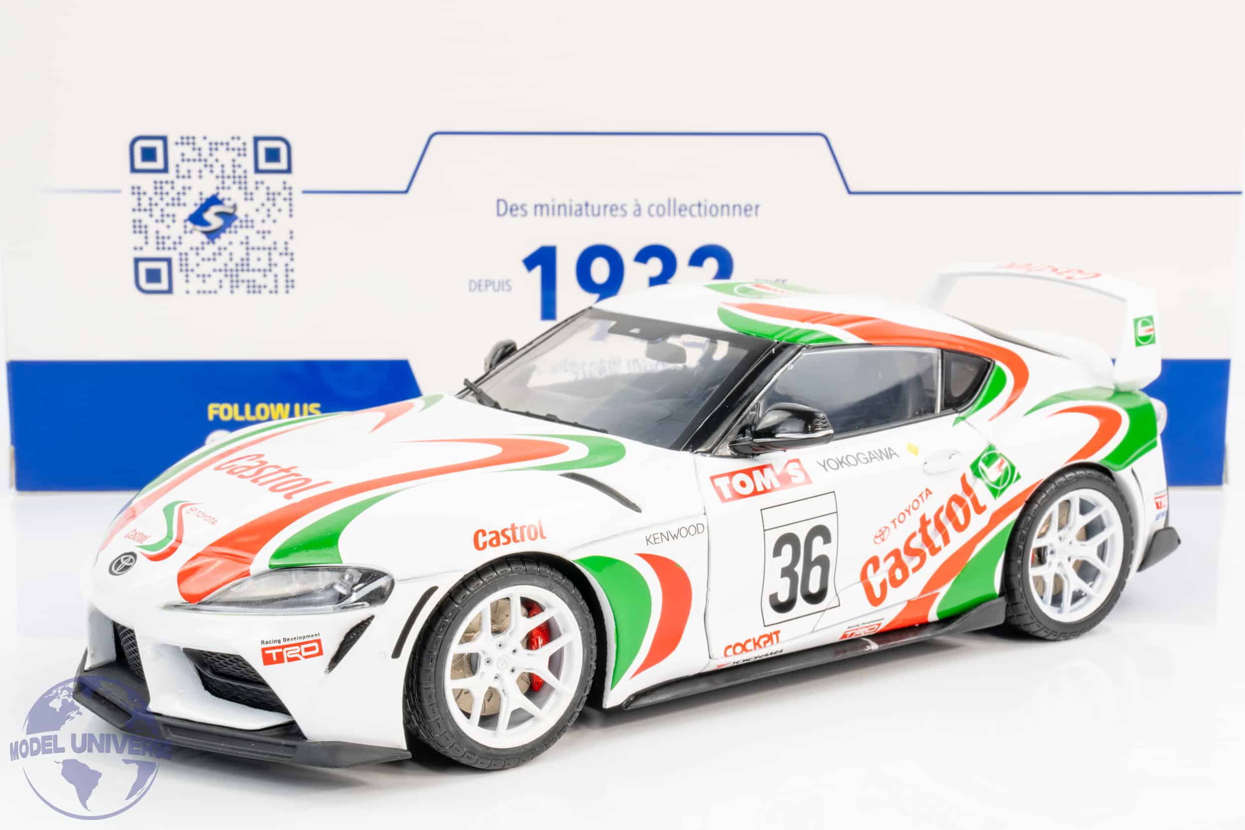 Solido - 1:18 Toyota GR Supra Castrol TOM'S Racing Tribute Livery 2024 - Diecast Model