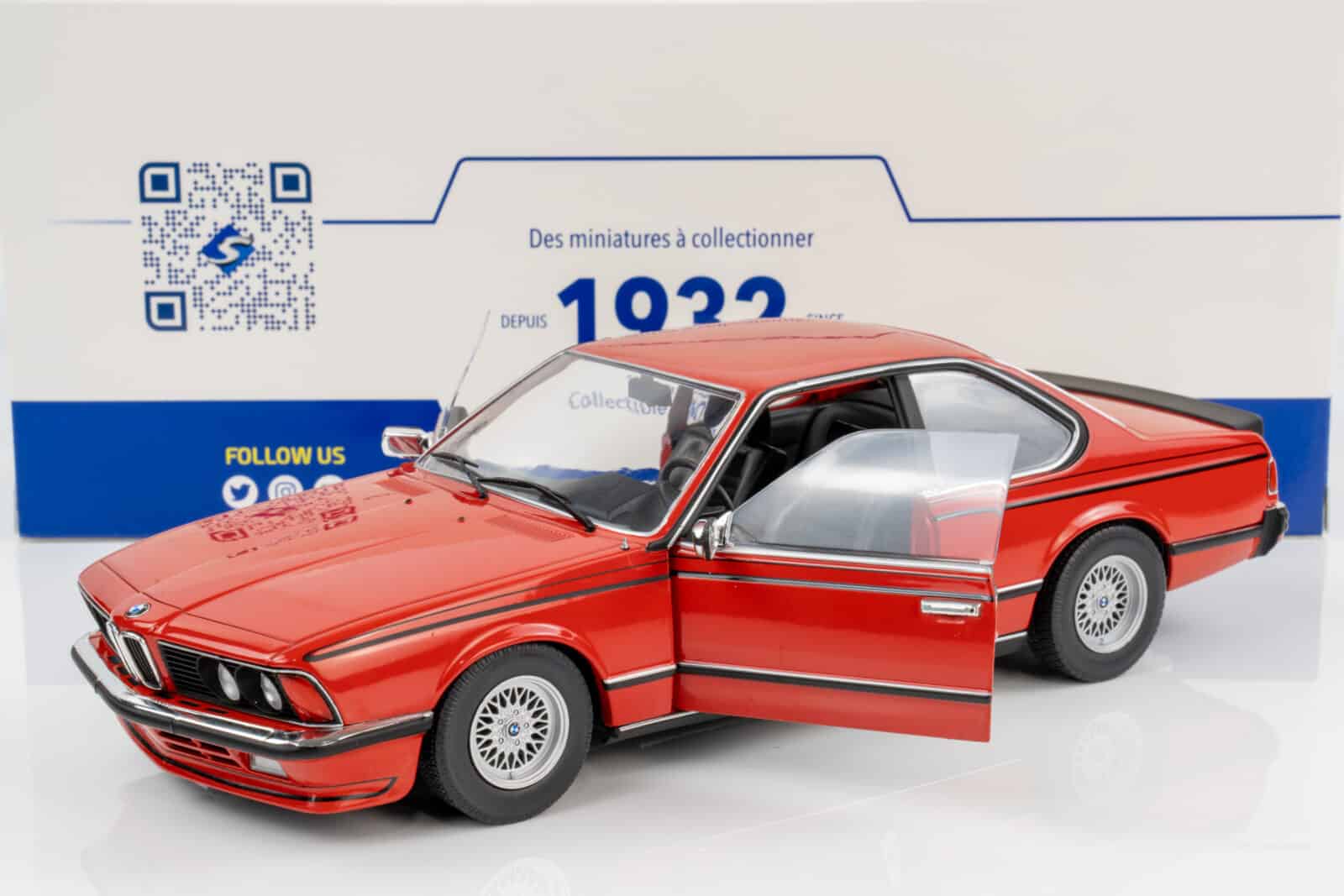 Solido 1:18 BMW 635 CSI (E24) Henna Red 1984 (S1810301) Diecast Model
