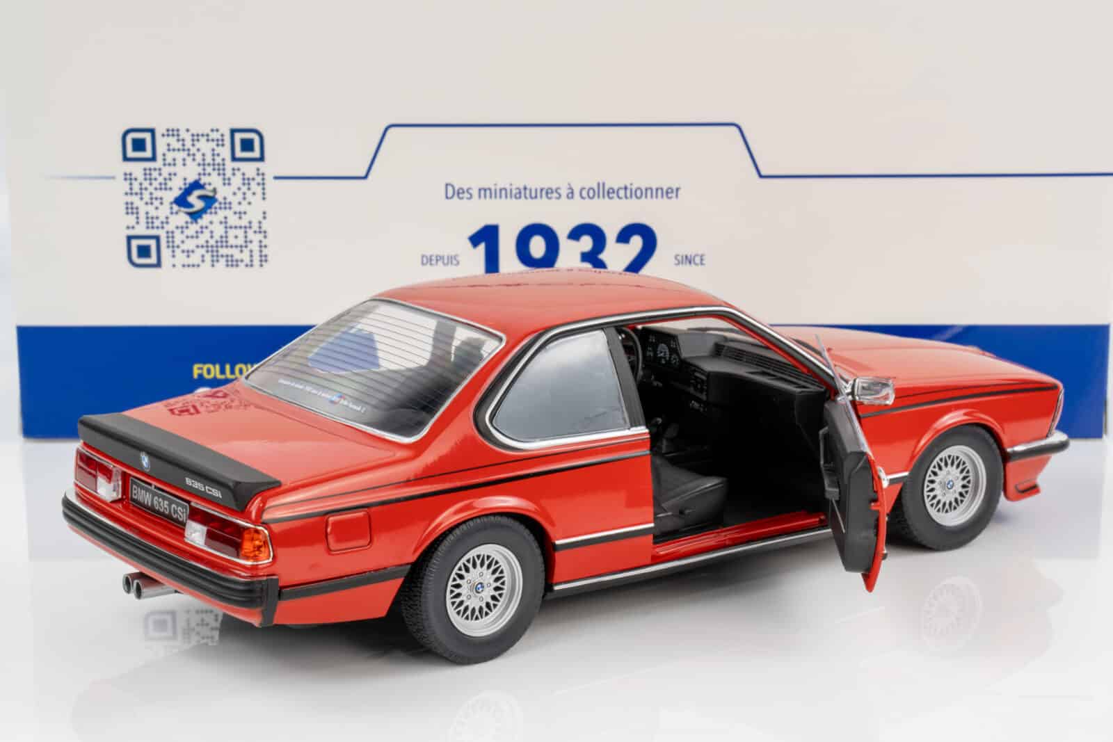Solido - 1:18 BMW 635 CSI (E24) Henna Red 1984 - Diecast Model