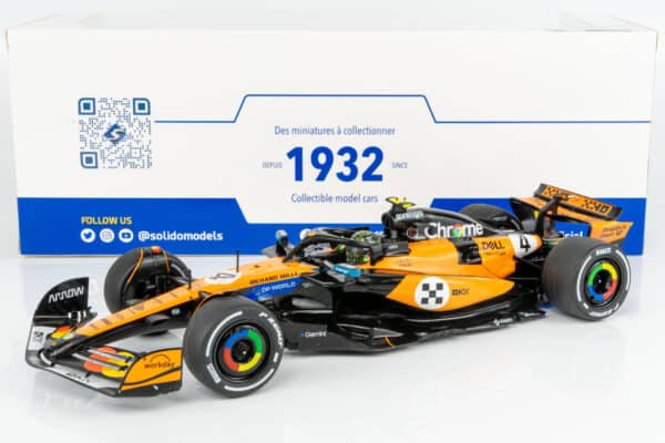 Solido - 1:18 McLaren MCL39 No.4 Lando Norris Winner Monaco GP 2025 (S1818703) Diecast Model