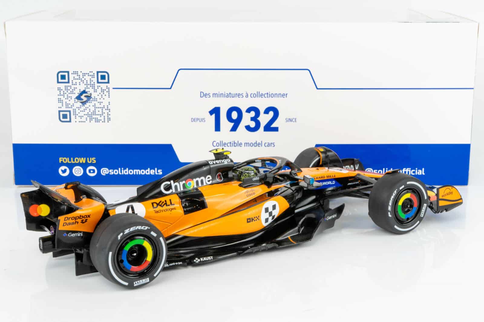Solido - 1:18 McLaren MCL39 No.4 Lando Norris Winner Monaco GP