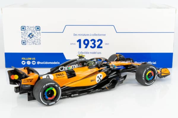 Solido - 1:18 McLaren MCL39 No.4 Lando Norris Winner Monaco GP 2025 (S1818703) Diecast Model 11 Solido - 1:18 McLaren MCL39 No.4 Lando Norris Winner Monaco GP 2025 (S1818703) Diecast Model