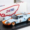 Spark 1:43 Ford GT 40 No.9 Winner 24H Le Mans 1968 P. Rodríguez - L. Bianchi (43LM68) Resin Model 11 Spark 1:43 Ford GT40 No.9 Winner 24H Le Mans 1968 Rodriguez Bianchi (43LM68) Resin Model - front view