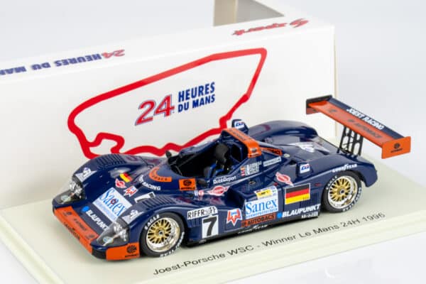 Spark 1:43 Joest Porsche WSC No.7 Winner 24h Le Mans 1996 (43LM96) Resin Model - front view