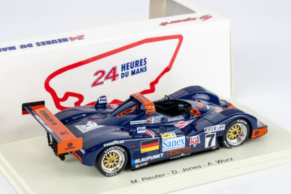 Spark 1:43 Joest Porsche WSC No.7 Winner 24h Le Mans 1996 (43LM96) Resin Model - rear view