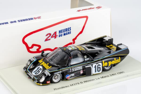 Spark 1:43 Rondeau M379B No.16 Winner 24H Le Mans 1980 Rondeau Jaussaud (43LM80) Resin Model - front view
