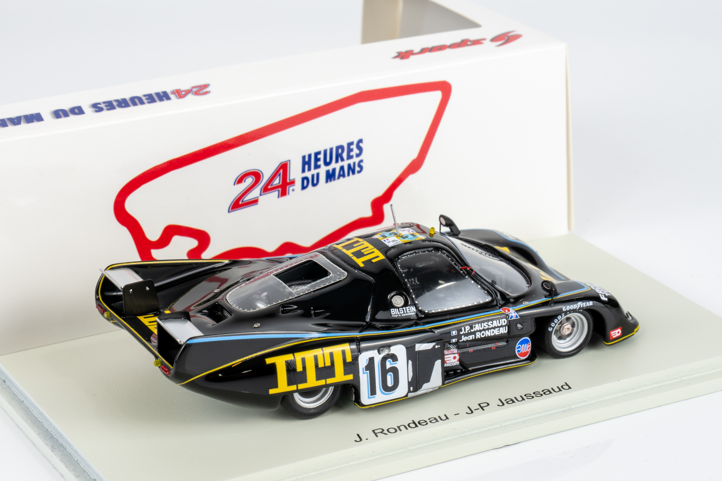 Spark 1:43 Rondeau M379 B No.16 Winner 24H Le Mans 1980 J. Rondeau - J-P Jaussaud (43LM80) Resin Model 2 Spark 1:43 Rondeau M379B No.16 Winner 24H Le Mans 1980 Rondeau Jaussaud (43LM80) Resin Model - rear view