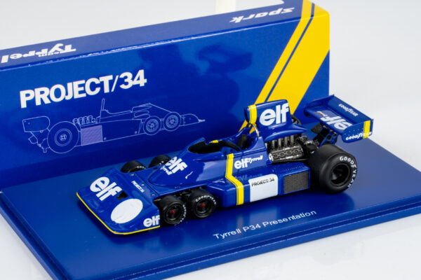 Spark 1:43 Tyrrell P34 F1 Presentation Car 1975 (S7315) Resin Model - front view