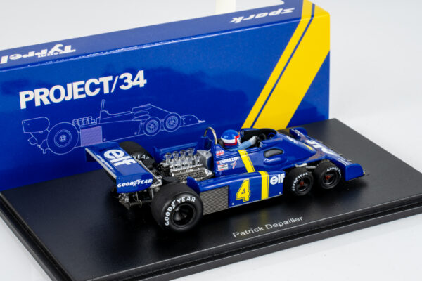 Spark 1:43 Tyrrell P34 No.4 Patrick Depailler 2nd Sweden GP 1976 (S7307) Resin Model - rear view