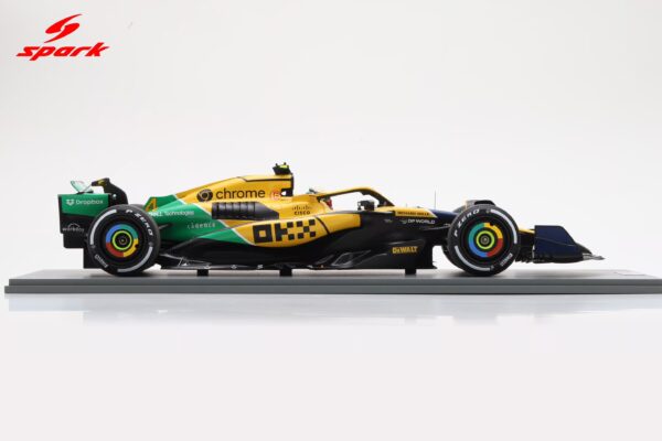 Spark 1:12 McLaren F1 MCL38 #4 Lando Norris Monaco GP 2024 Ayrton Senna Tribute Livery with Pitboard (12S048) Resin Model 19 Spark 1:12 McLaren F1 MCL38 #4 Lando Norris Monaco GP 2024 Ayrton Senna Tribute Livery with Pitboard (12S048) Resin Model